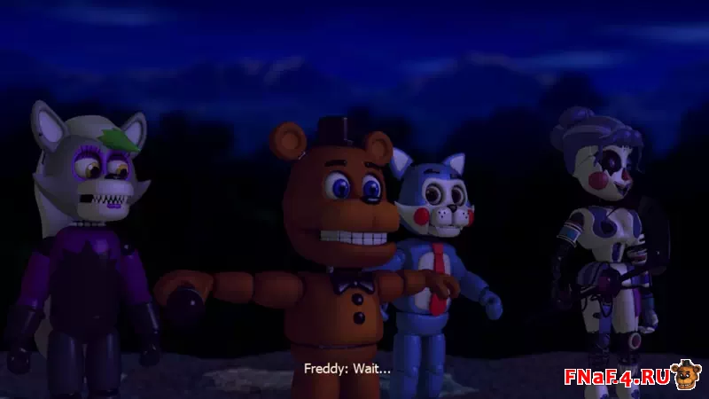 Скачать FNaF World: Edge of Time 🐻 РПГ игра в стиле ФНаФ на ПК - система диалогов