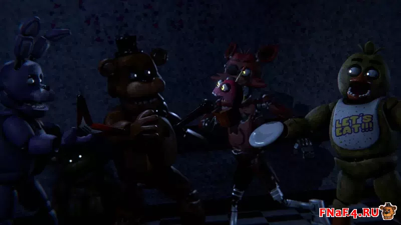 Five Nights at Freddy's: Bloodshed - компания аниматроников