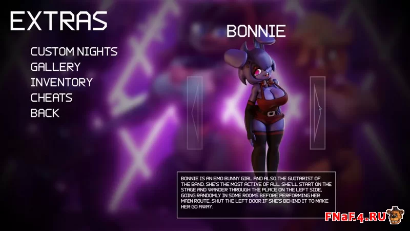 Скачать Five Nights in Anime 3D 🐻 бонусное меню